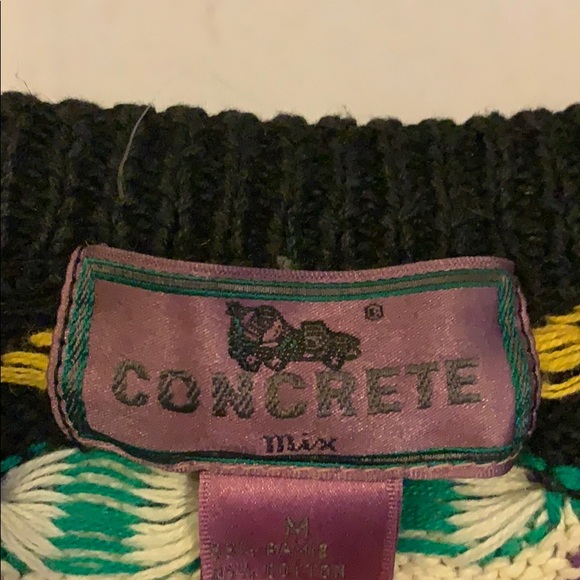 Vintage retro colorful ugly sweater size M - Picture 5 of 6